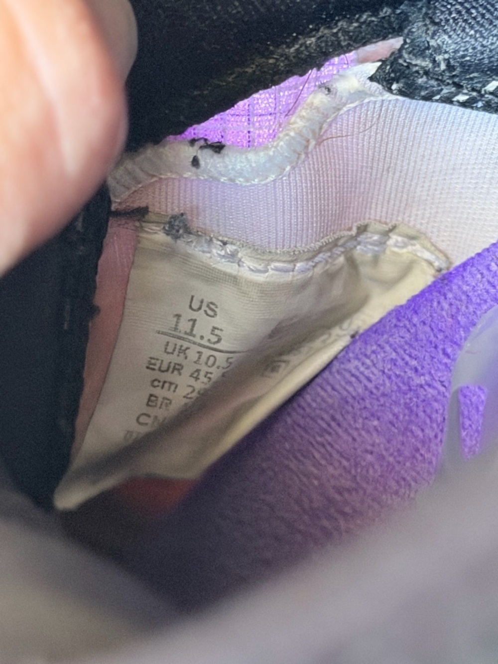 Nike Men’s Athletic Shoes - Purple, Black, White - Picture 3 of 6